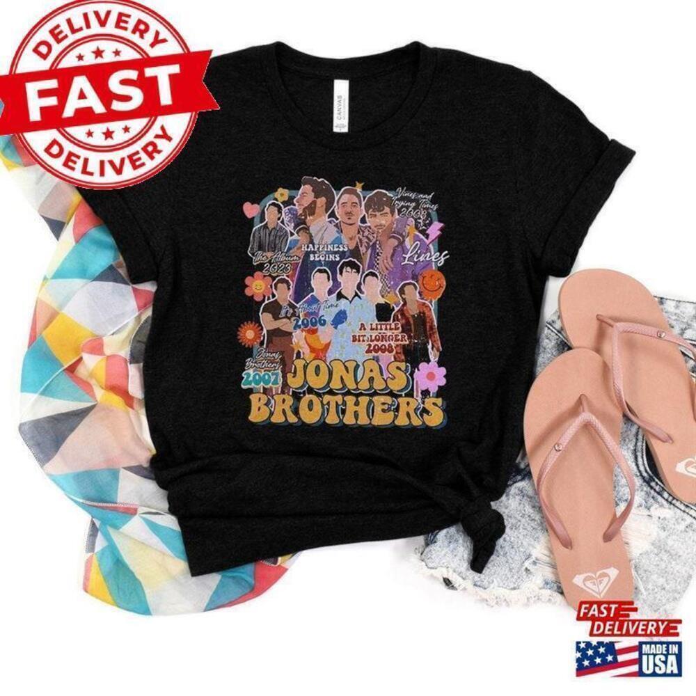 Jonas Five Albums One Night Tour Shirt Brothers T-Shirt Classic